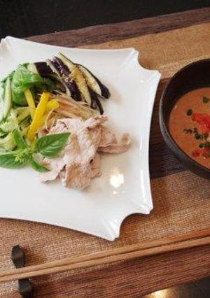 しゃぶしゃぶにサラダに☆トマト胡麻ダレ-レシピのメイン写真