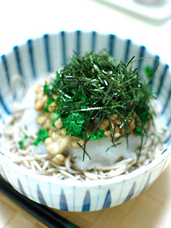 ネバネバだけどサッパリ☆冷やし納豆蕎麦-レシピのメイン写真