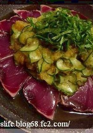 漬けカツオたたき-レシピのメイン写真