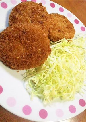 キャベツたっぷりのメンチカツ♪-レシピのメイン写真
