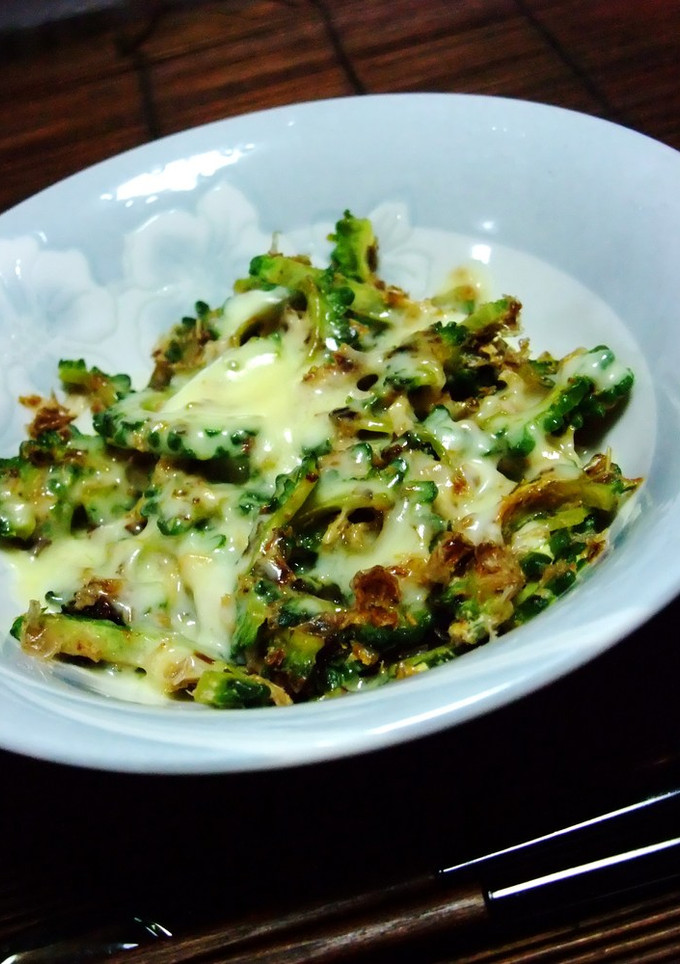 ゴーヤとおかかのチーズ焼き②-レシピのメイン写真