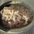 こんにゃくとタラコの煮物?炒め物?