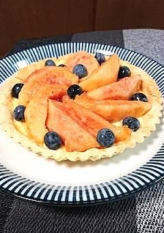米粉生地で桃とブルーベリーのタルト-レシピのメイン写真