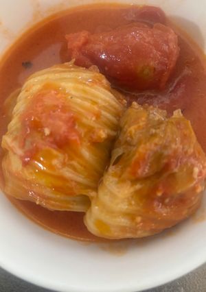 トマト缶で美味しい白菜のロール巻き😋-レシピのメイン写真