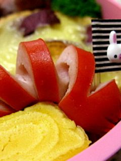 お弁当にぐるりんウィンナー-レシピのメイン写真