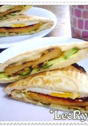 魚ロッケdeホットサンドトースト-レシピのメイン写真