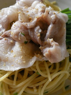 豚しゃぶエスニック風パスタ-レシピのメイン写真