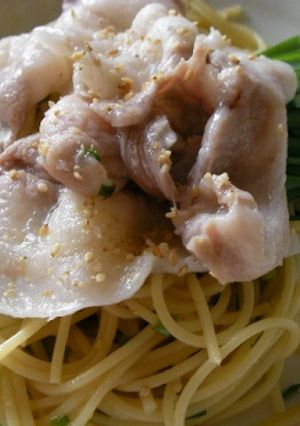 豚しゃぶエスニック風パスタ-レシピのメイン写真