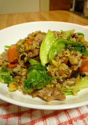 具がゴロゴロ♬ずぼらが美味しいレタス炒飯-レシピのメイン写真