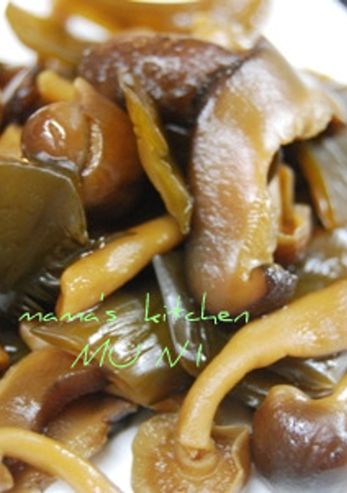 茎わかめとシメジの佃煮♪(生を使用)-レシピのメイン写真
