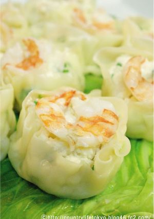 彩キレイでヘルシー★エビと豆腐で焼売-レシピのメイン写真
