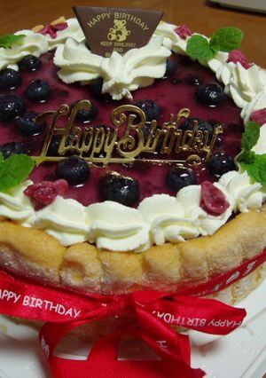 ブルーベリーチーズケーキ-レシピのメイン写真