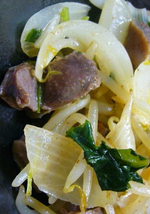 砂肝と野菜の塩炒め-レシピのメイン写真
