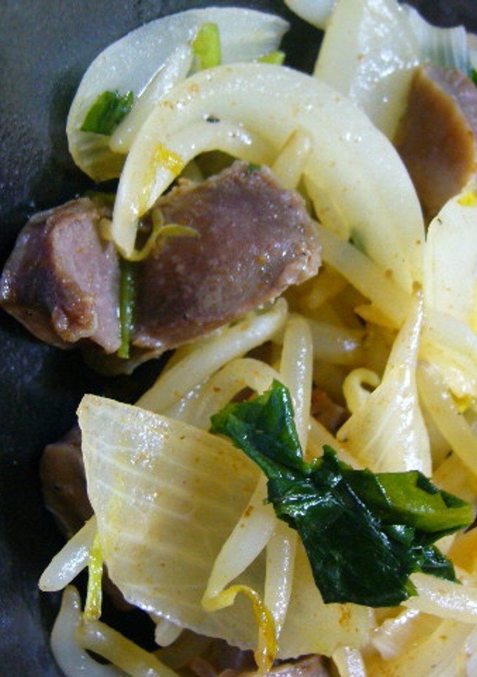 砂肝と野菜の塩炒め-レシピのメイン写真