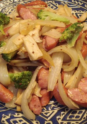 ウインナーと野菜のマヨマスタード炒め♪-レシピのメイン写真