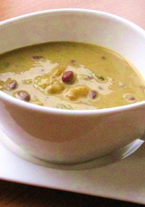∮かぼちゃとあずき♬♪カレー豆乳スープ∮-レシピのメイン写真
