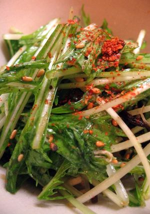 簡単惣菜・水菜とじゃこの塩昆布和え-レシピのメイン写真