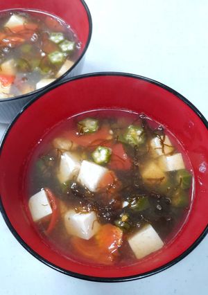 もずくとオクラのスープ-レシピのメイン写真