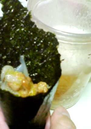 いか黄金納豆巻き-レシピのメイン写真