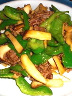 ✿ฺエリンギとピーマンと牛ひき肉の炒め物✿ฺ-レシピのメイン写真
