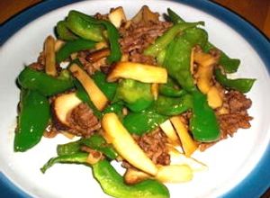 ✿ฺエリンギとピーマンと牛ひき肉の炒め物✿ฺ-レシピのメイン写真