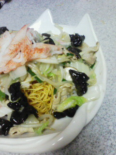 *+ かにのせ?皿うどん +*-レシピのメイン写真