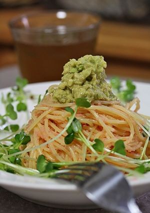 アボカドと明太パスタ-レシピのメイン写真