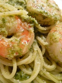 海老のパスタ ジェノベーゼソース-レシピのメイン写真