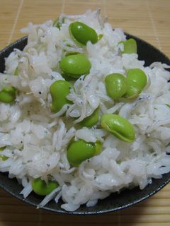 枝豆としらすの混ぜご飯-レシピのメイン写真