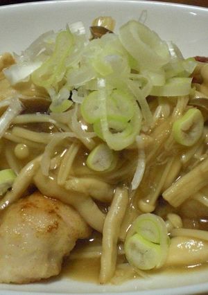 カリカリ胸肉のとろ~りキノコあんかけ。-レシピのメイン写真