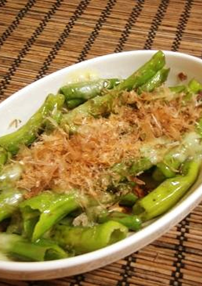 ししとうのチーズかつお節のせ☆-レシピのメイン写真