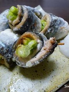 秋刀魚のアスパラ巻き-レシピのメイン写真