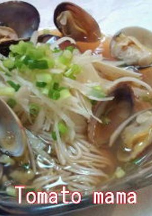 レンジで簡単☆アサリのぶっかけそうめん-レシピのメイン写真