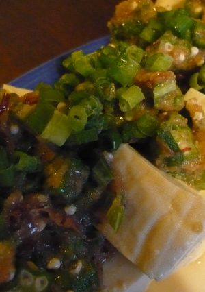 旬野菜♪オクラと明太子の豆腐サラダ-レシピのメイン写真