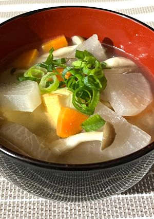 【減塩・ベジup】根菜たっぷりみそ汁-レシピのメイン写真