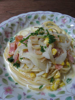 簡単クリームスープパスタ-レシピのメイン写真