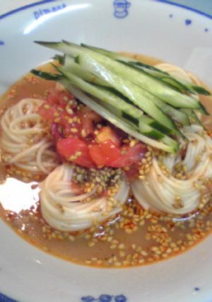胡麻ダレ麻婆そうめん♪-レシピのメイン写真