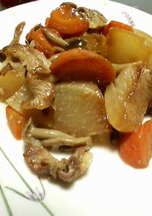 大根とニンジンの炒め煮-レシピのメイン写真