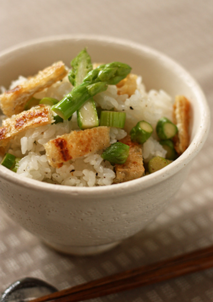 アスパラと薄揚げの混ぜご飯-レシピのメイン写真