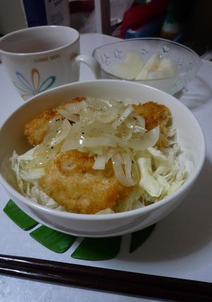 ねぎ塩カツ丼-レシピのメイン写真
