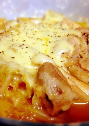 キャベツと鶏肉のトマト煮-レシピのメイン写真