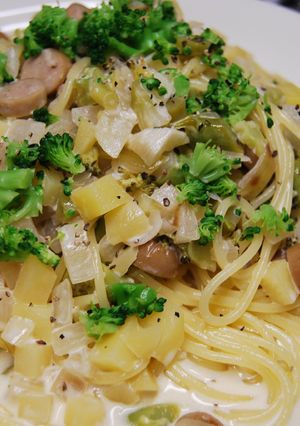 ブロッコリーとじゃがいものコロコロパスタ-レシピのメイン写真