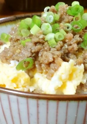 スタミナ焼肉そぼろ丼-レシピのメイン写真