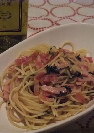 大葉とベーコンのスパゲッティー-レシピのメイン写真