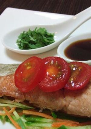 レンジで♪サーモンwithタイ風ソース-レシピのメイン写真