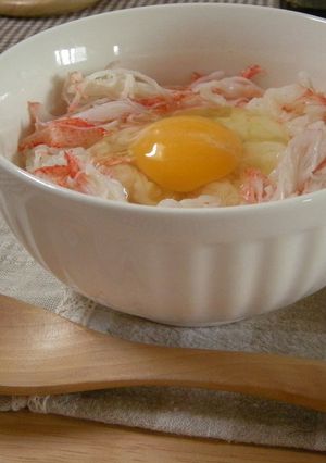 簡単朝ごはん☆海の幸たまごかけごはん-レシピのメイン写真