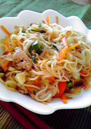 残ったそうめんで焼きビーフン?!-レシピのメイン写真