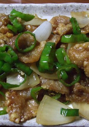 豚肉としし唐の甘ピリ味-レシピのメイン写真