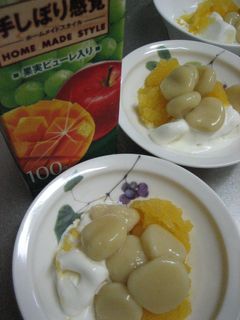 ひんやりフルーツクリーム白玉-レシピのメイン写真