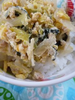 離乳食 そぼろの卵とじ丼-レシピのメイン写真